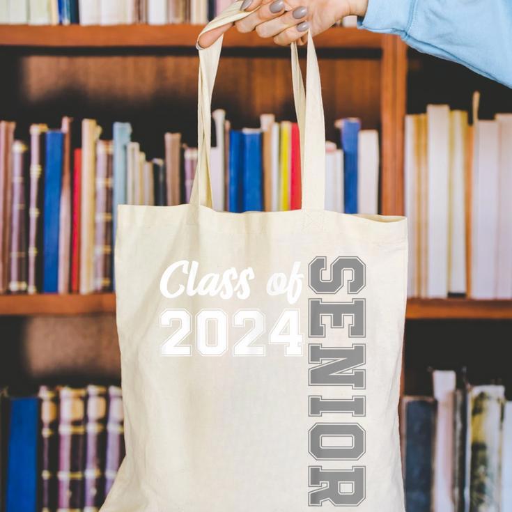 Class Of 2024 Senior 24 Shirt High School Graduation Party Canvas Tote Bag
