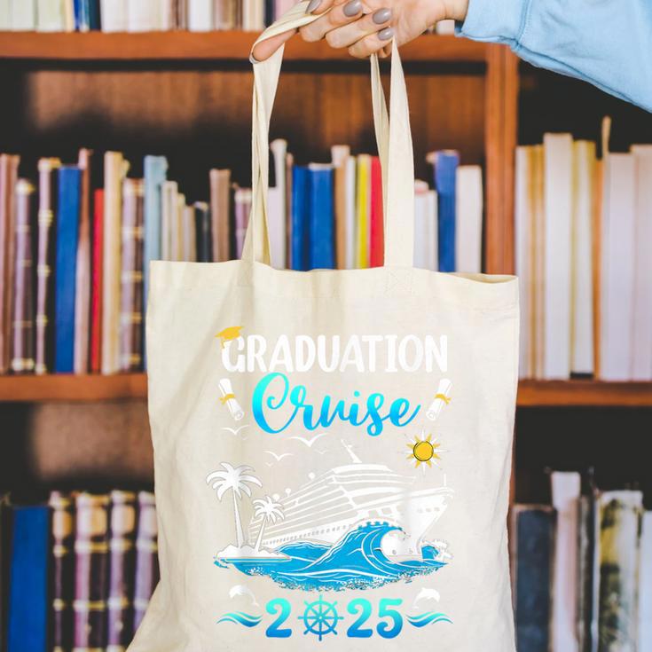 Class Of 2025 Graduation Cruise Senior Graduates Vacation Canvas Tote Bag