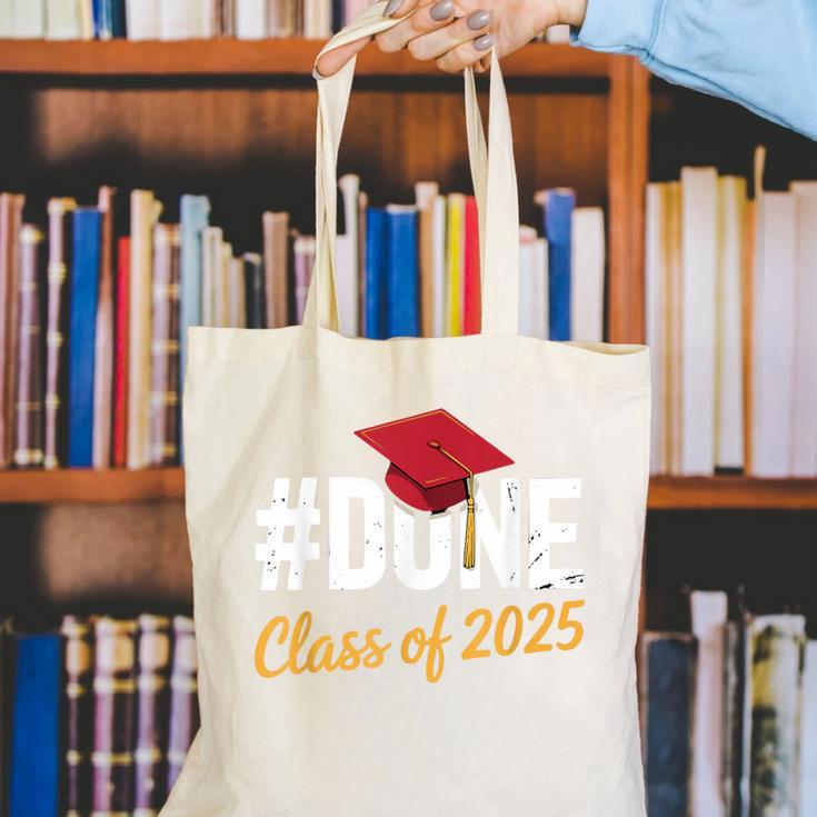 Class Of 2025 Graduation Hashtag DONE Graduate Canvas Tote Bag