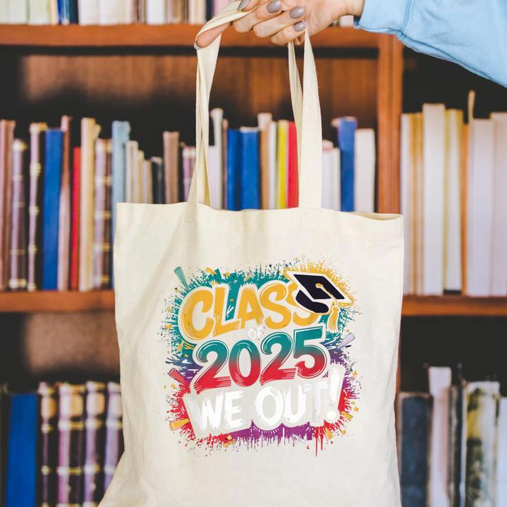 Class Of 2025 We Out Graffiti Graduation 2025 Canvas Tote Bag