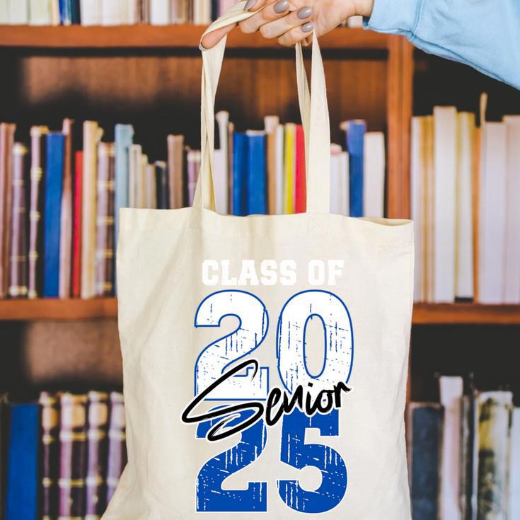 Class Of 2025 Senior Graduation 2025 Blue Canvas Tote Bag