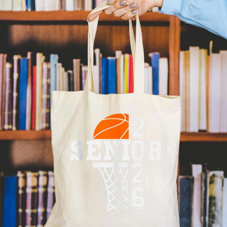 Class Of 2026 Basketball Senior 26 Player Team Graduation Canvas Tote Bag