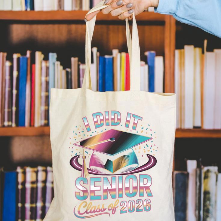 Class Of 2026 Senior Graduation I Did It Canvas Tote Bag