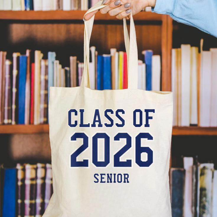 Class Of 2026 Senior Graduation High School College Grad Canvas Tote Bag