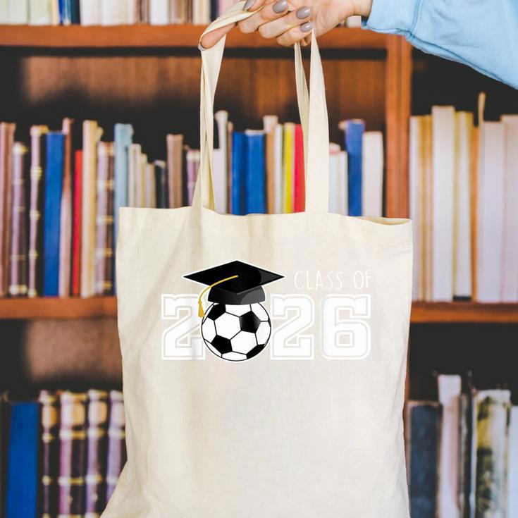 Class Of 2026 Senior 2026 Soccer High School Graduation Canvas Tote Bag