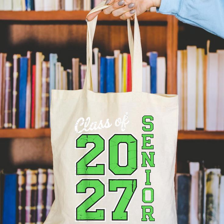 Class Of 2027 Senior 27 High School Graduation Senior 2027 Canvas Tote Bag