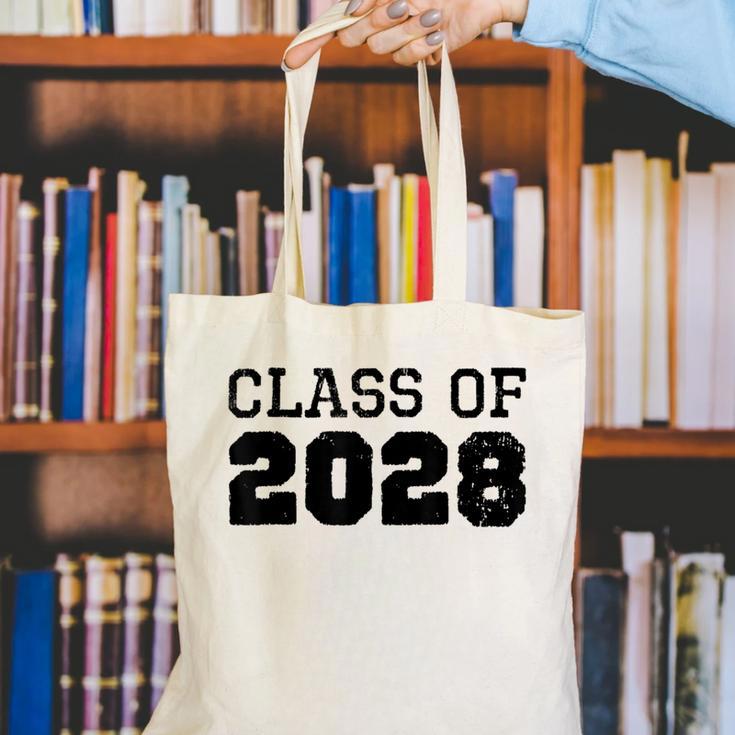 Class Of 2028 Future Graduation Vintage T-Shirt Canvas Tote Bag