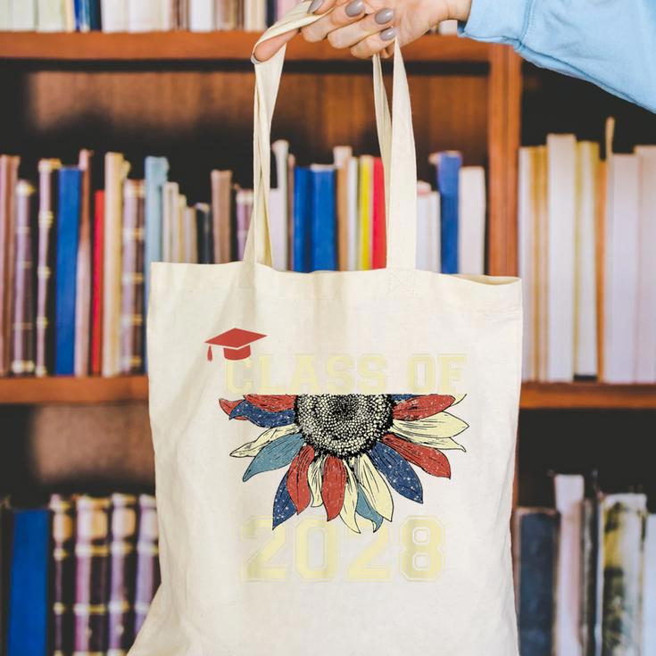Class Of 2028 High School Graduation Senior 2028 Canvas Tote Bag