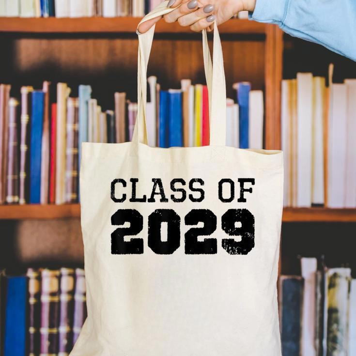 Class Of 2029 Future Graduation Vintage T-Shirt Canvas Tote Bag