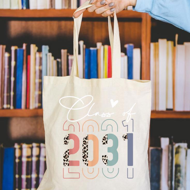 Class Of 2031 School College Retro Graduation Vintage Grad Canvas Tote Bag