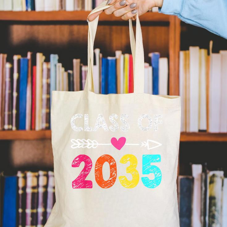 Class Of 2035 Kindergarten Pre K Grow With Me Graduation Canvas Tote Bag