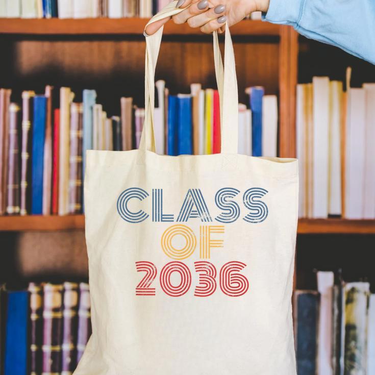 Class Of 2036 Graduation Canvas Tote Bag