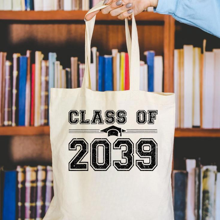 Class Of 2039 Grow With Me First Day Of School Graduation Canvas Tote Bag