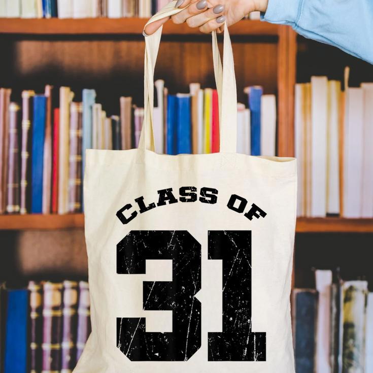 Class Of 31 Date High School Kindergarten Graduation Shirt Canvas Tote Bag