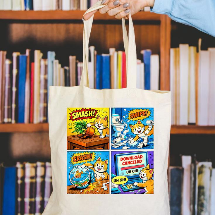 Comic Reader Comic Book Merch Vintage Reading Comic Books Canvas Tote Bag