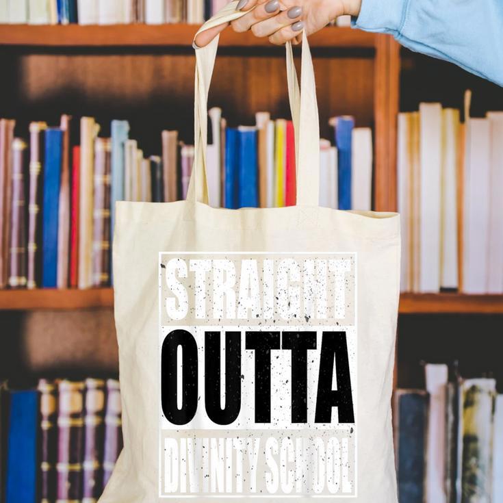 Cool Straight Outta Divinity School Graduation Shirt Canvas Tote Bag