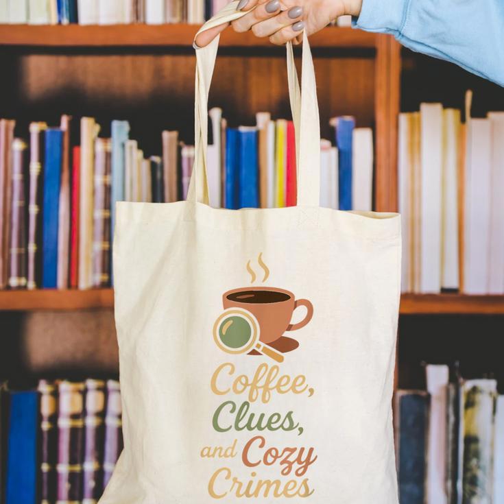 Cozy Crime Club Mystery Reader Bookish Sleuth Canvas Tote Bag Cozy Crime Club Mystery Reader Bookish Sleuth Canvas Tote Bag