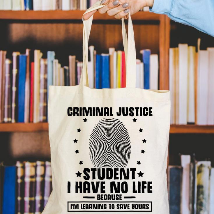 Criminal Justice School Degree Graduation Day Student Canvas Tote Bag
