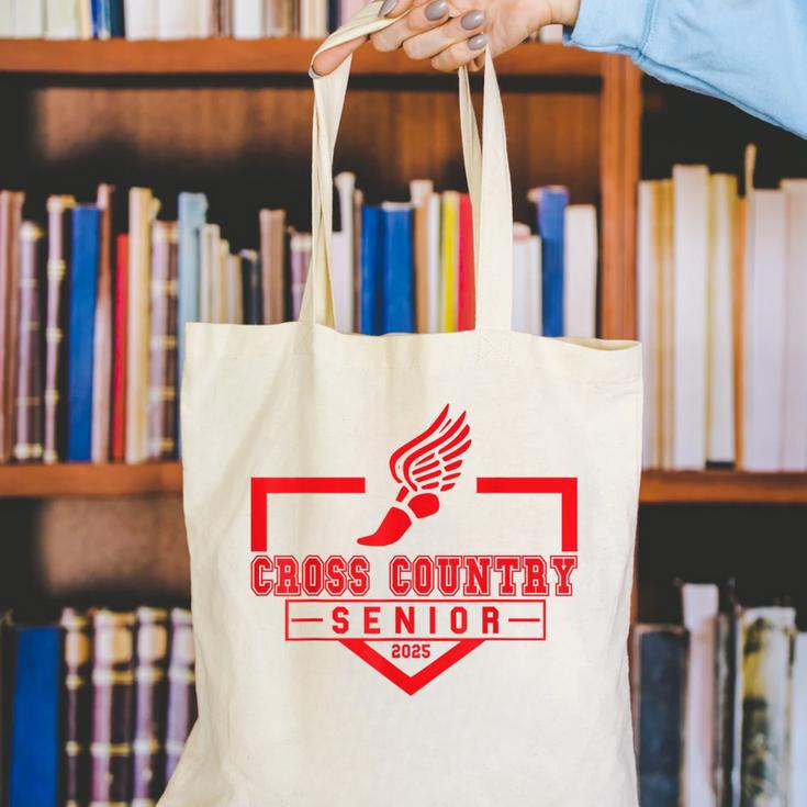 Cross Country Senior Night Senior 2025 Graduation Party 7 Canvas Tote Bag