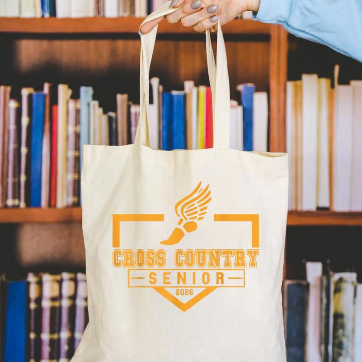 Cross Country Senior Night XC Senior 2026 Graduation 19 Canvas Tote Bag