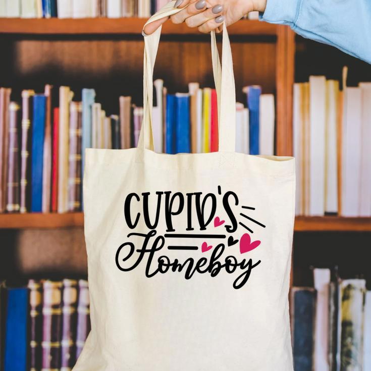 Cupid's Homebody Introvert Valentine's Day Home Canvas Tote Bag