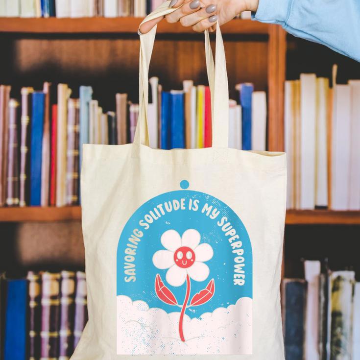 Cute Introvert Shy Teen Anti-Social Inner Strength Canvas Tote Bag