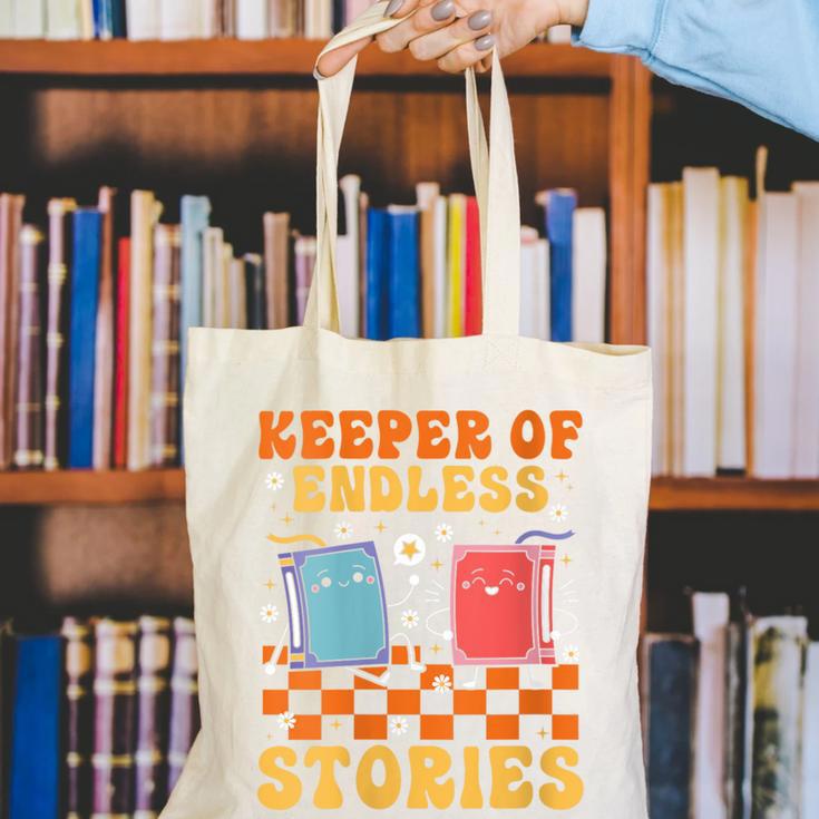 Cute Librarian Library Book Lover Keeper Of Endless Stories Canvas Tote Bag Cute Librarian Library Book Lover Keeper Of Endless Stories Canvas Tote Bag