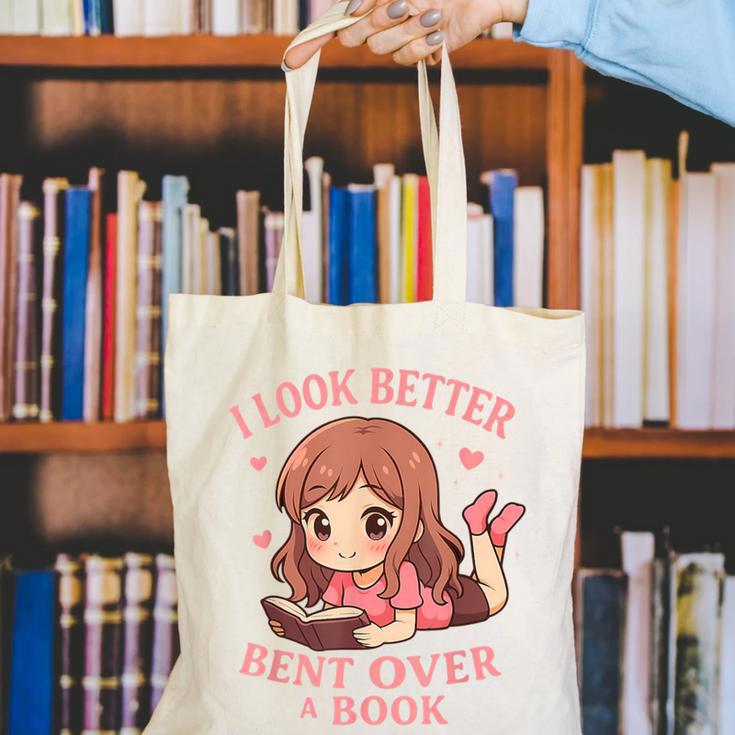 Cute Reading Outfit Book Lover Tee For Women Who Read Canvas Tote Bag
