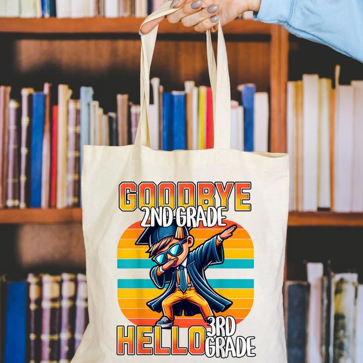 Dabbing Boy Goodbye 2nd Grade Hello 3rd Grade Graduation Canvas Tote Bag