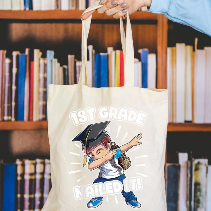 Dabbing Graduation Boy 1st Grade Class Of 2021 Nailed It Canvas Tote Bag