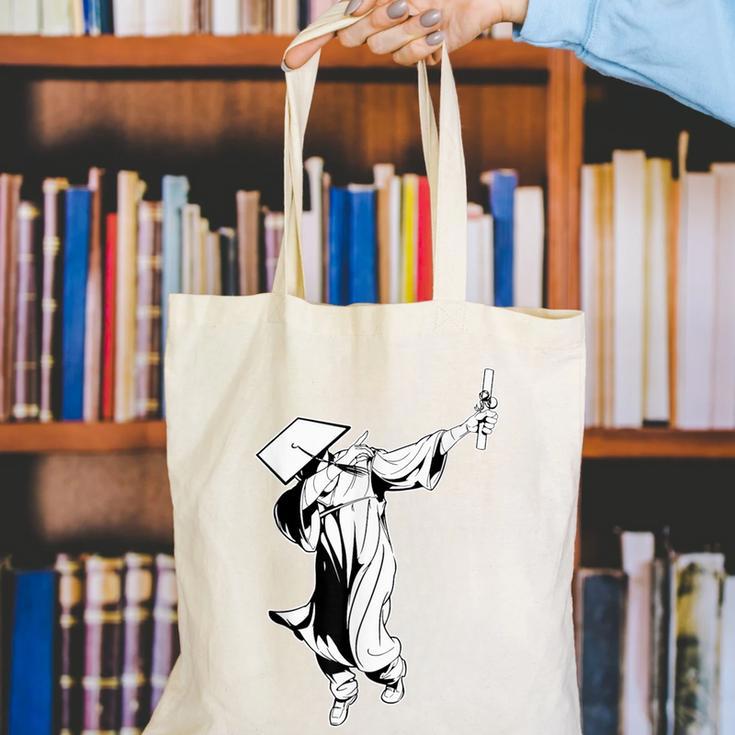 Dabbing Graduation Class Of 2025 Men Graduation Canvas Tote Bag