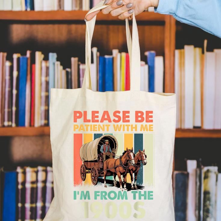 Dad Fathers Day Please Be Patient I'm From The 1900s Canvas Tote Bag