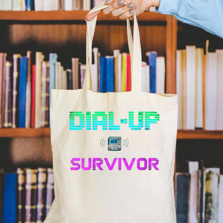 Dial Up Survivor Retro Modem Nostalgia Tech Top Canvas Tote Bag