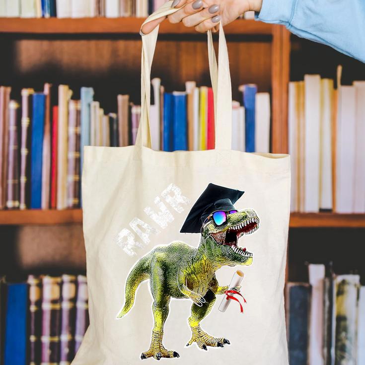 DinosaurRex Rawr Last Day Of School Graduation Shirt Canvas Tote Bag
