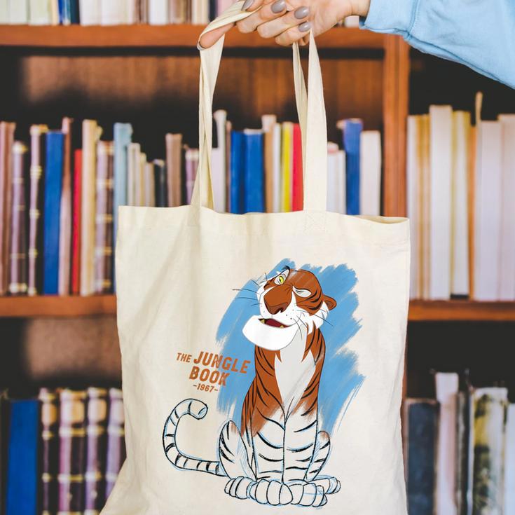 Disney Ink And Paint Shere Khan From The Jungle Book 1967 Canvas Tote Bag Disney Ink And Paint Shere Khan From The Jungle Book 1967 Canvas Tote Bag