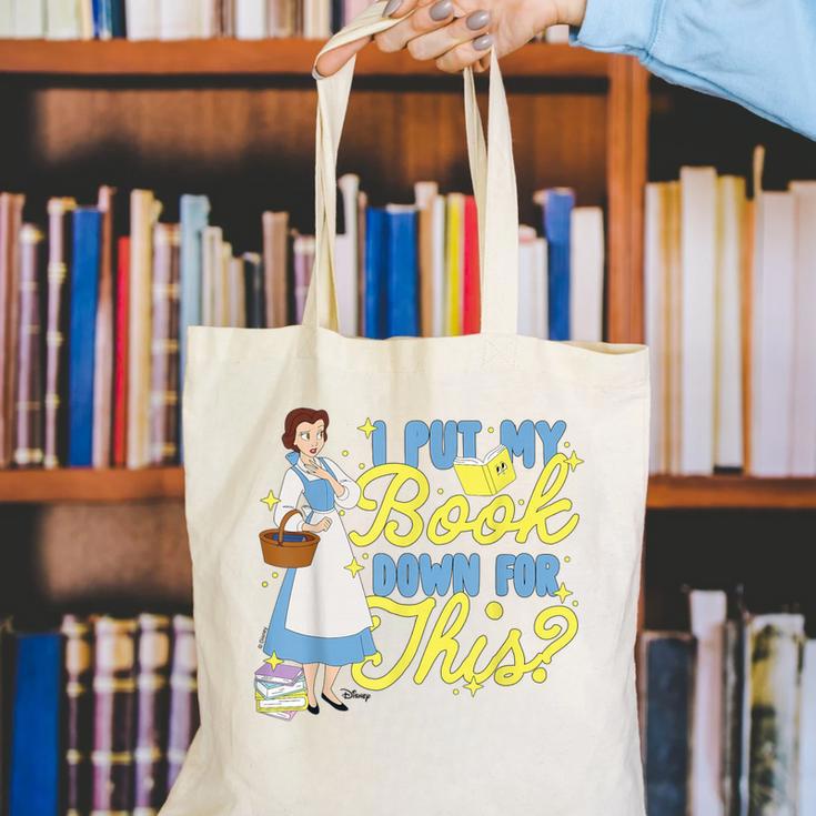 Disney Princess Belle I Put My Book Down For This Canvas Tote Bag
