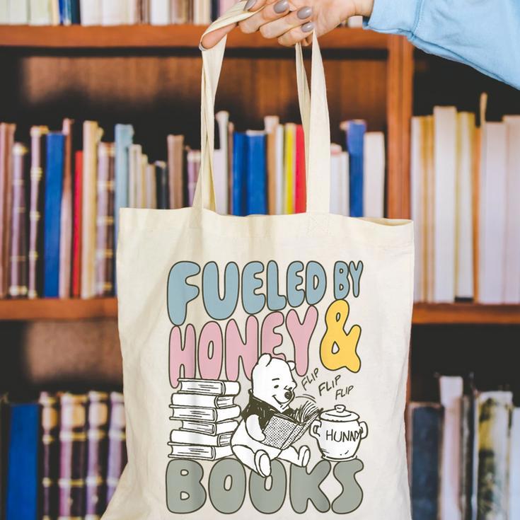 Disney Winnie The Pooh Fueled By Honey & Books Sketch Canvas Tote Bag