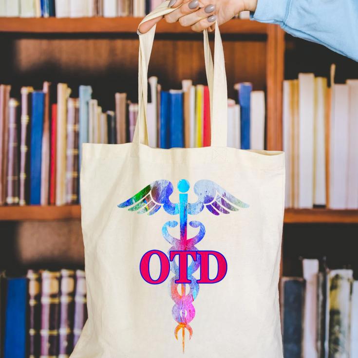Doctor Of Occupational Therapy OTD Caduceus Graduation Canvas Tote Bag