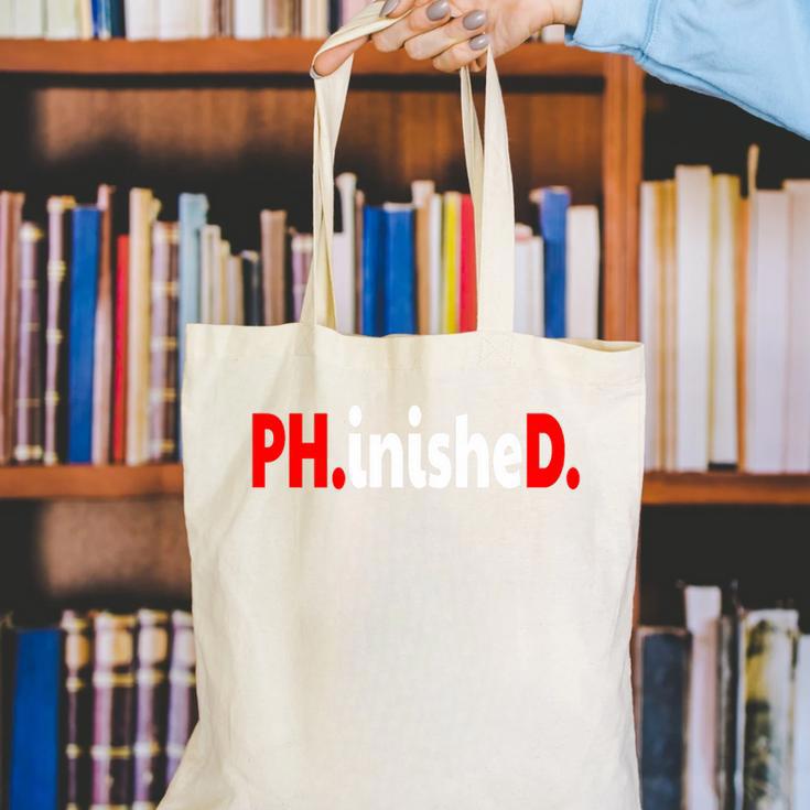 Doctorate PhinisheD PhD Graduation Premium Canvas Tote Bag