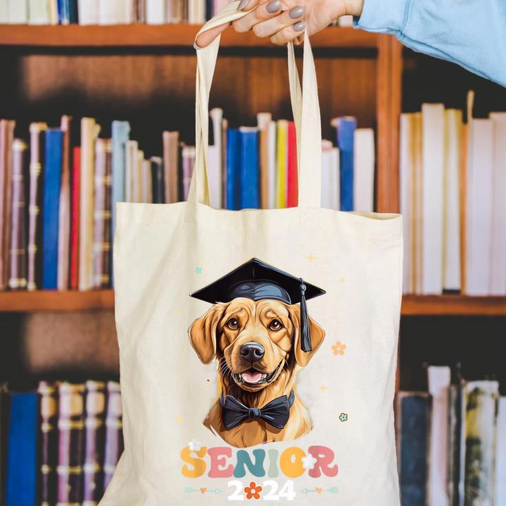 Dog Class Of 2024 Graduation Senior 2024 Men Women Girls Kids Canvas Tote Bag