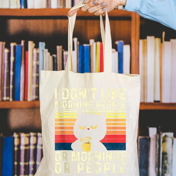 I Don't Like Morning People Introvert Introverted Antisocial Canvas Tote Bag I Don't Like Morning People Introvert Introverted Antisocial Canvas Tote Bag