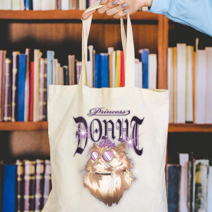 Dungeon Crawler Carl Airbrushed Princess Donut Series Book Canvas Tote Bag