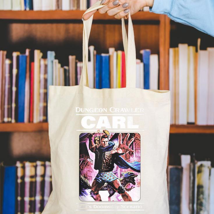 Dungeon Crawler Carl Vintage Paperback Illustration Book Canvas Tote Bag