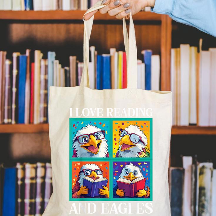 Eagle Love Reading And Eagles Child Book Lover Canvas Tote Bag Eagle Love Reading And Eagles Child Book Lover Canvas Tote Bag