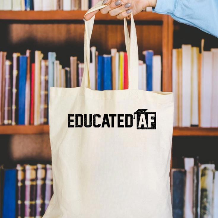 Educated Af GraduationShirt Canvas Tote Bag