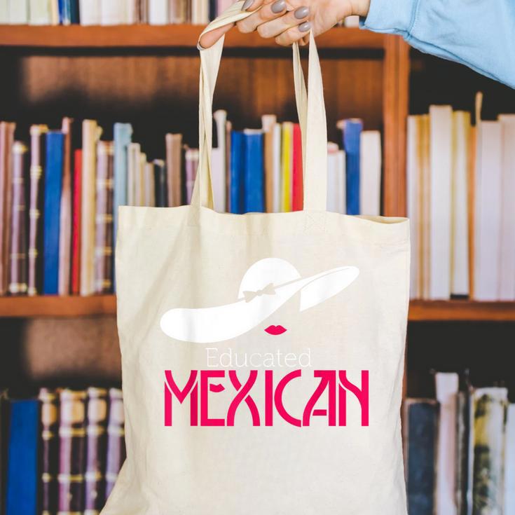 Educated Mexican Graduation Shirt For Women Canvas Tote Bag