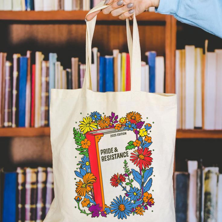 Equal Rights Book Flower Resist Feminist LGBTQ Floral Canvas Tote Bag Equal Rights Book Flower Resist Feminist LGBTQ Floral Canvas Tote Bag