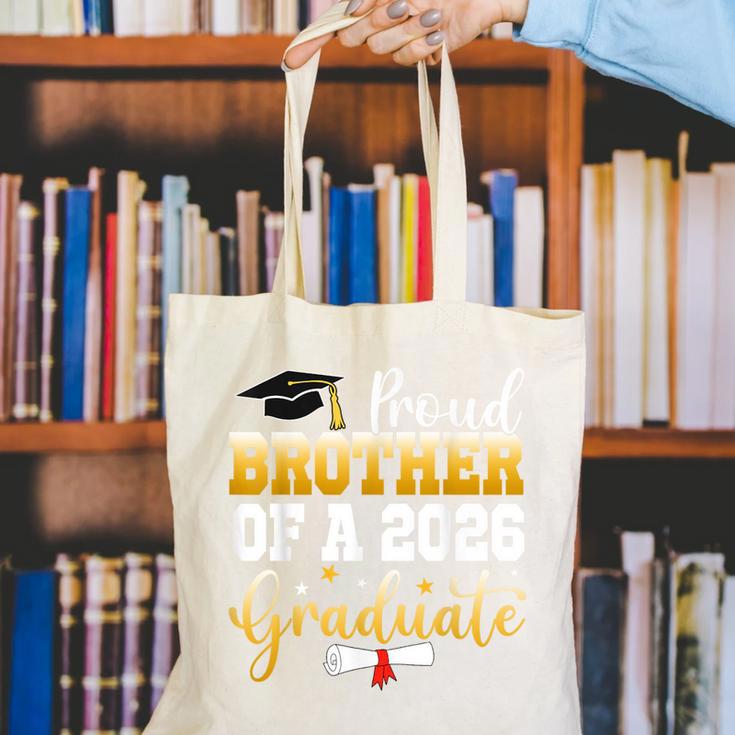 Family Graduation Party Proud Brother Of A 2026 Graduate Canvas Tote Bag