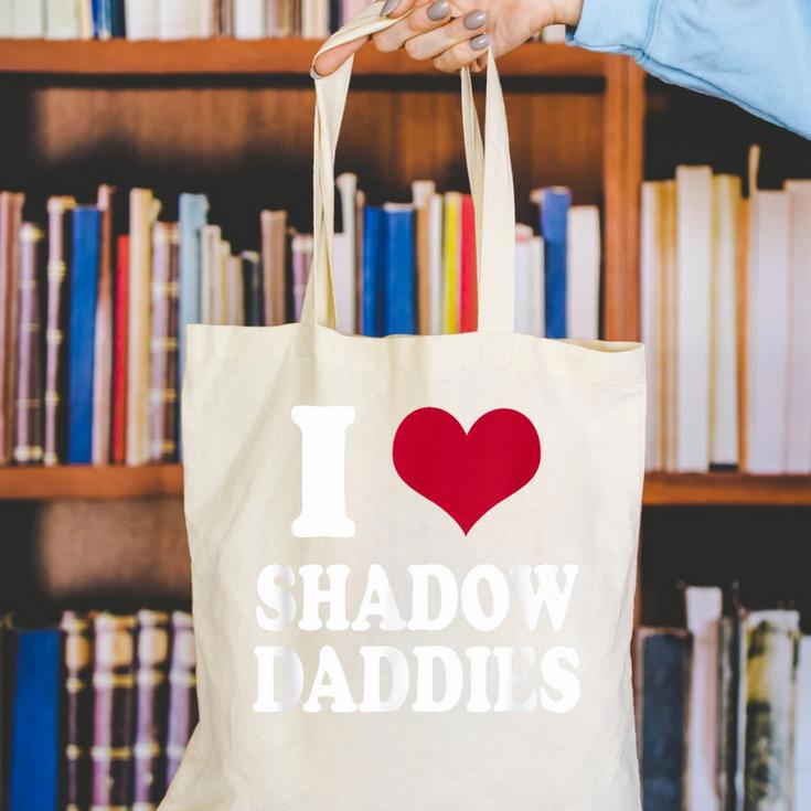 Fantasy Romantasy Book Lover I Love Heart Shadow Daddies Canvas Tote Bag Fantasy Romantasy Book Lover I Love Heart Shadow Daddies Canvas Tote Bag