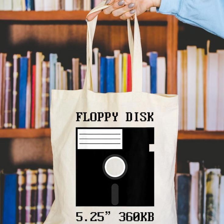 Floppy Disk Computer Nostalgia Fun PC Enthusiast History Canvas Tote Bag